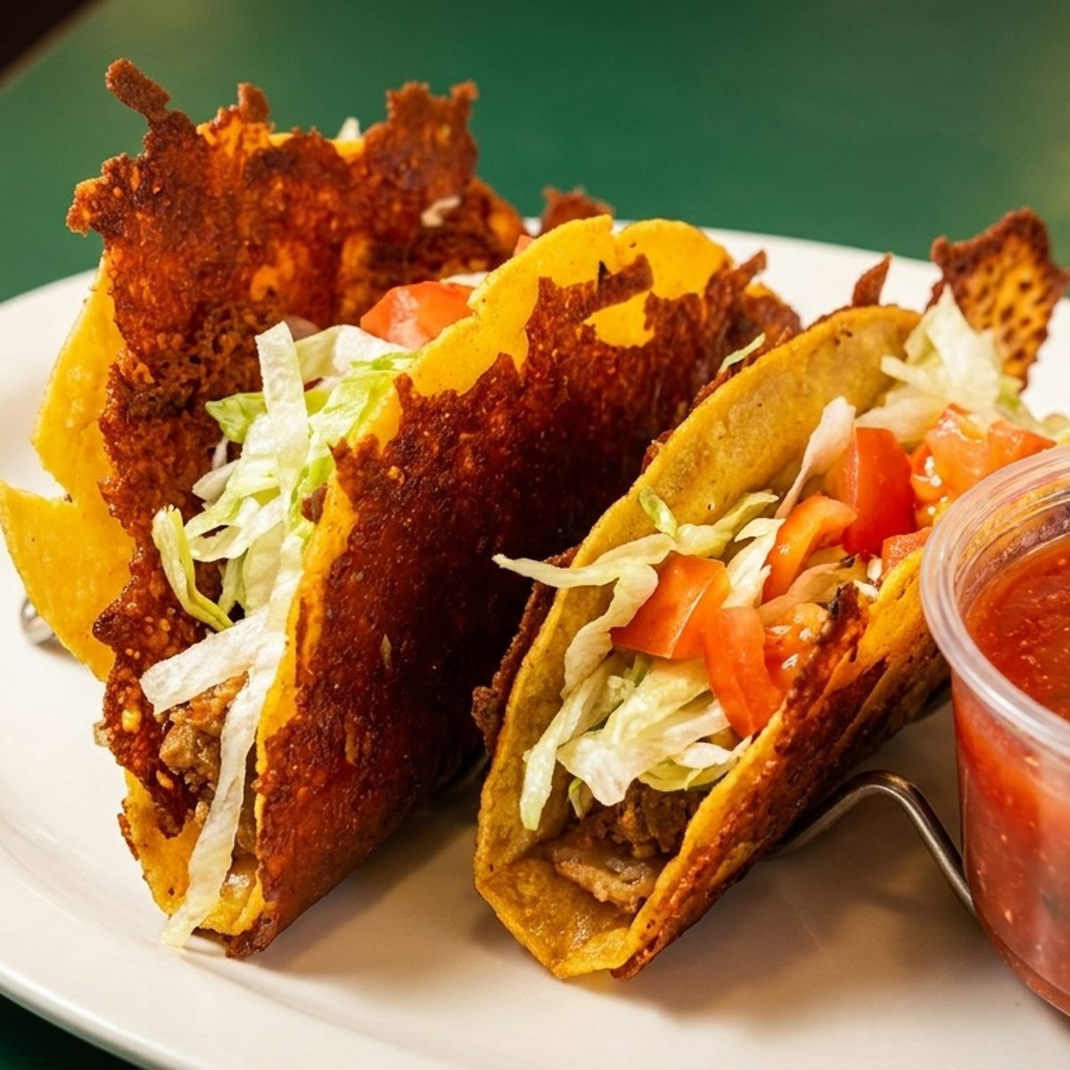 Burnt Cheese Tacos
